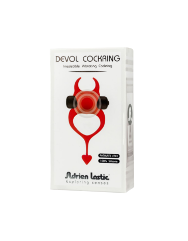Adrien Lastic Wibrujący Pierścień Devol Cockring Red