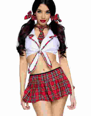 Leg Avenue kostium uczennicy Miss Prep School Top and Skirt M/L
