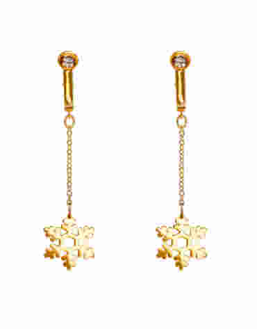 Upko Non-pierced clitoral jewelry dangle with snowflake