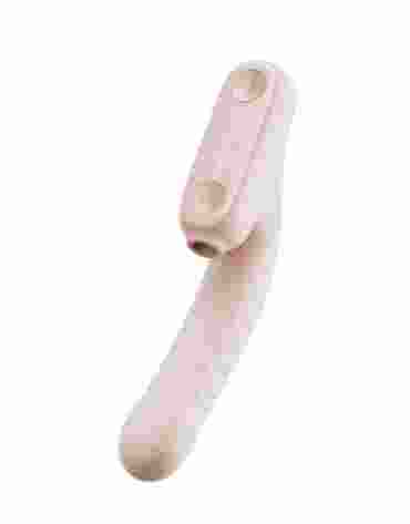 Qingnan No.7 Thrusting Vibrator with Suction Pink