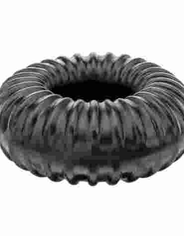 Perfect Fit Ribbed Ring Black