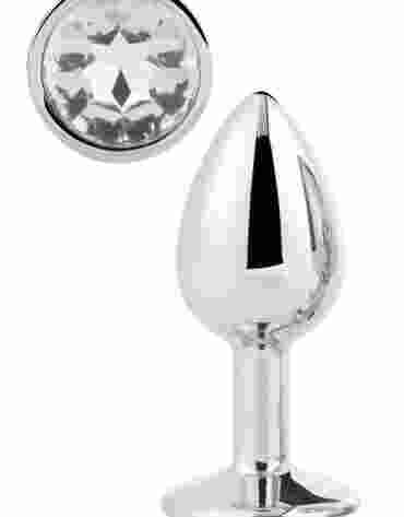 DREAMTOYS KOREK ANALNY GLEAMING LOVE SILVER PLUG SMALL