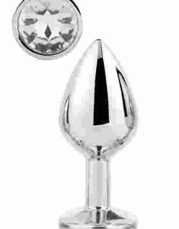 DREAMTOYS KOREK ANALNY GLEAMING LOVE SILVER PLUG MEDIUM