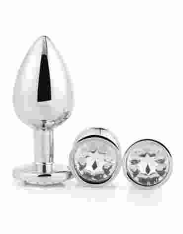 DREAMTOYS ZESTAW KORKÓW GLEAMING LOVE SILVER PLUG SET