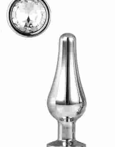DREAMTOYS KOREK ANALNY GLEAMING LOVE SILVER PLEASURE PLUG S