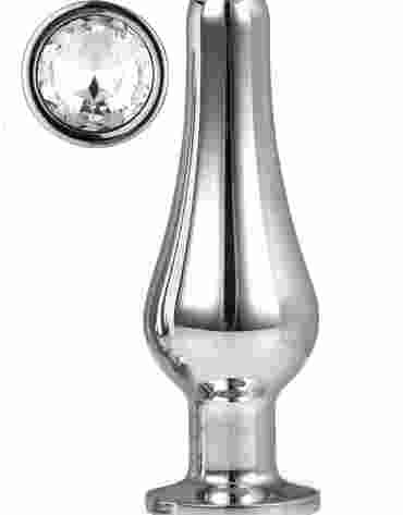 DREAMTOYS KOREK ANALNY GLEAMING LOVE SILVER PLEASURE PLUG L
