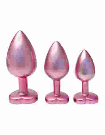 DREAMTOYS ZESTAW KORKÓW GLEAMING LOVE PEARL PINK PLUG SET