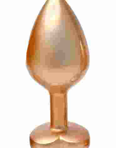 DREAMTOYS KOREK ANALNY GLEAMING LOVE PEARL GOLD PLUG MEDIUM
