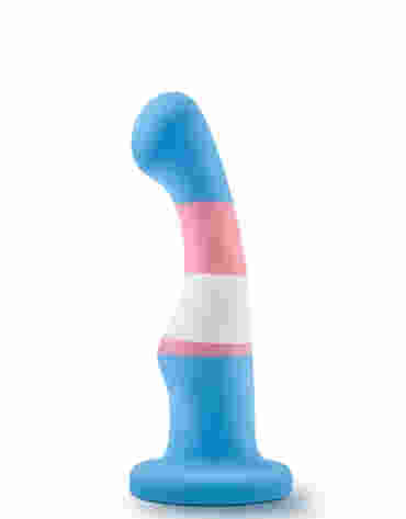BLUSH DILDO AVANT P2 TRUE BLUE TRANSGENDER PRIDE
