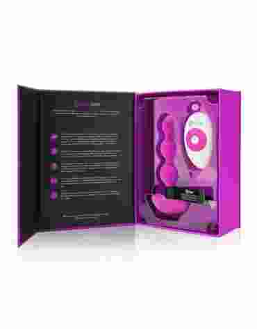 B-VIBE TRIPLET ANAL BEADS FUCHSIA