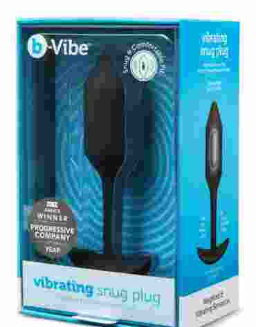 B-VIBE VIBRATING SNUG PLUG 2 BLACK