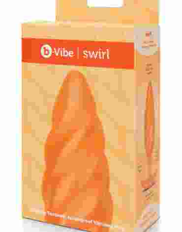 B-VIBE SWIRL TEXTURE PLUG ORANGE