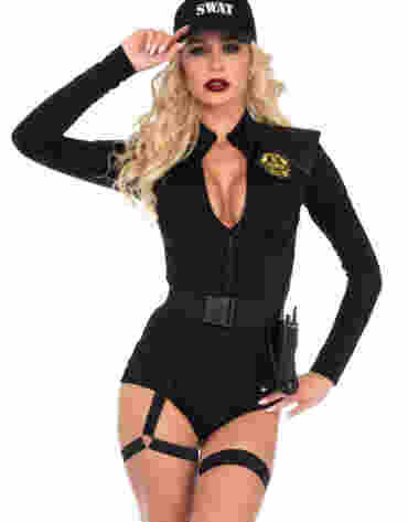 Leg Avenue przebranie policjantki Swat Team Babe Bodysuit S