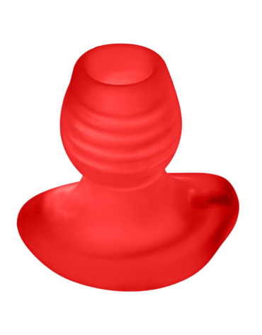 Oxballs - Glowhole-1 Hollow Buttplug with Led Light Small Red