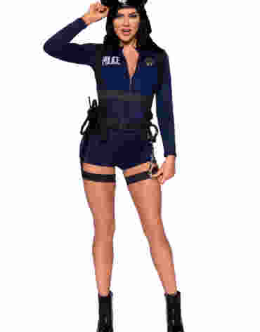 Leg Avenue kostium policjantki Flirty Cop Romper S