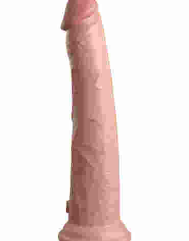 Miękkie silikonowe dildo z twardszym rdzeniem King Cock 10 Inch Dual Density Silicone Cock Light