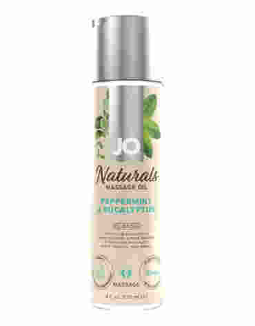 Naturalny olejek do masażu o zapachu mięty i eukaliptusa System JO Naturals Massage Oil Peppermint & Eucalyptus 120 ml