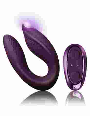 Wibrator dla par sterowany przy pomocy pilota Rocks-off Rock-Chick Diva Purple