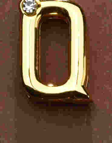 Litera do personalizacji obróżki lub kajdanek Upko Letter Q