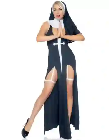 Leg Avenue przebranie zakonnicy Sultry Sinner Dress S