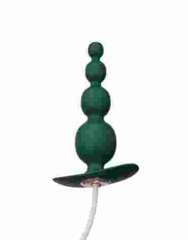 Qingnan No.8 Mini Vibrating Anal Beads Green