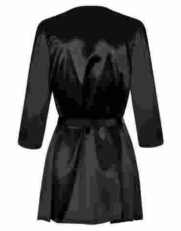 Satinia szlafrok czarny L/XL