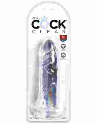 King Cock 6 Inch Cock Transparant