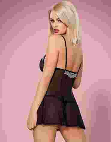 840-BAB-1 babydoll czarny XXL