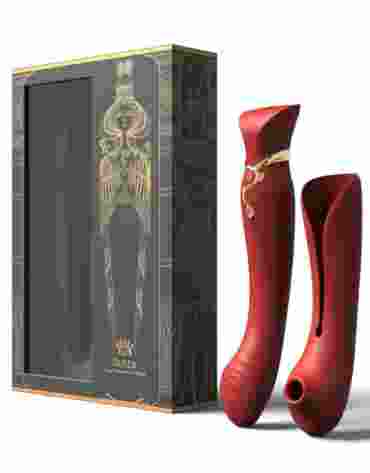 Zalo Legend Queen Set G-Spot Pulse Wave Vibrator Wine Red