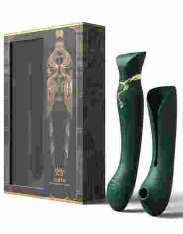Zalo Legend Queen Set G-Spot Pulse Wave Vibrator Jewel Green