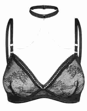 Petitenoir Bra Straps with golden chains