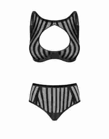 Petitenoir Set out of high neck underwired bra and brief XL