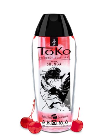 Jadalny lubrykant o smaku wiśniowym Shunga Toko Aroma Personal Lubricant Blazing Cherry 165ml