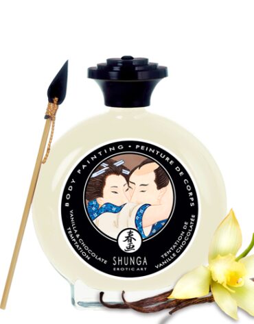 Jadalna farbka do ciała o smaku waniliowo-czekoladowym Shunga Body Painting Vanilla & chocolate temptation 100ml