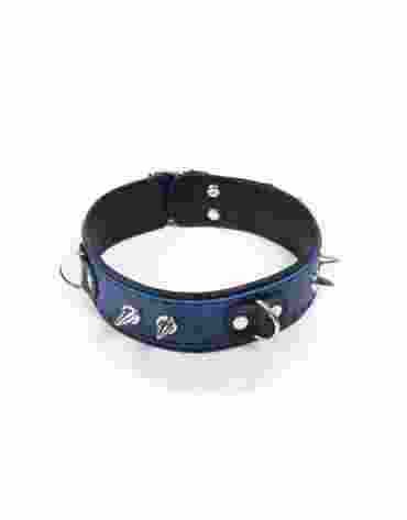 Whips Obroża Crazy Horse Blue L