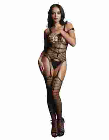 Le Désir Shredded Bodystocking Black OS