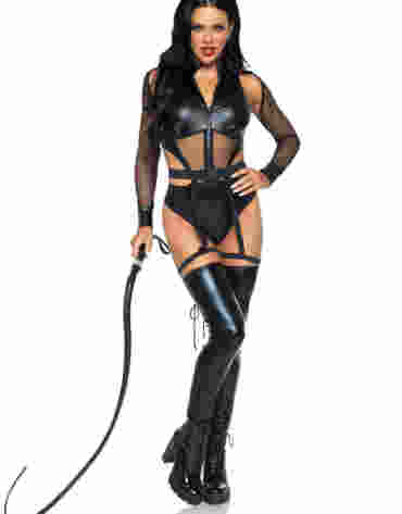 Leg Avenue kostium kociaka Criminal Kitty Bodysuit M
