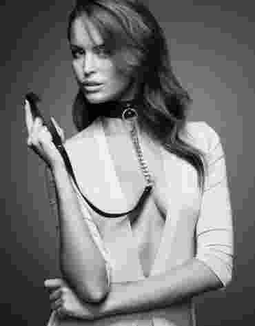 Bijoux Indiscrets - MAZE Wide Choker & Leash Black