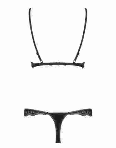 Obsessive Arisha komplet 2-częściowy czarny L/XL