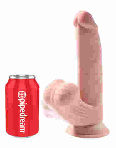 King Cock 3D Cock Swinging Balls 8 Inch