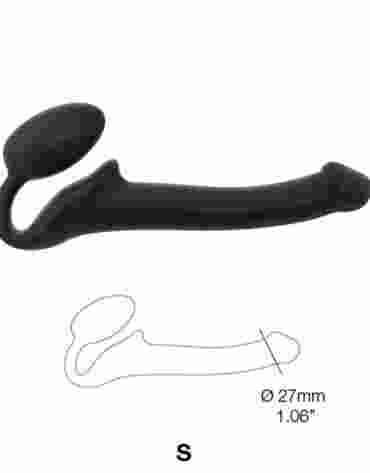 Strap-on-me Silicone bendable strap-on Black S