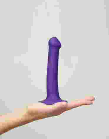 Silicone Bendable Dildo Double Density Purple S