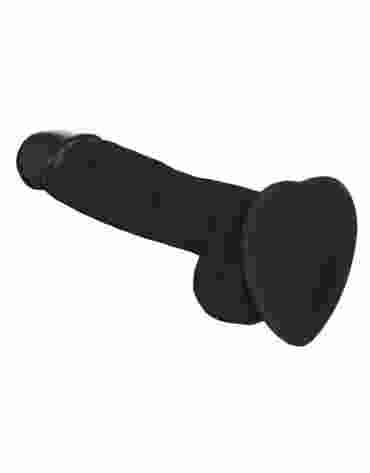 Soft Realistic Dildo Black M