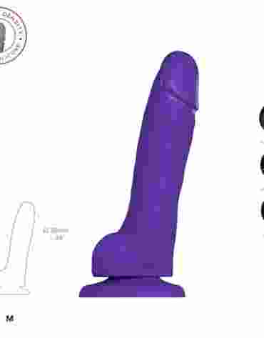Soft Realistic Dildo Purple M