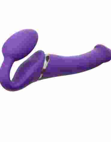 Vibrating Strap-on Purple M