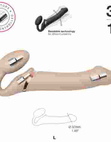 Vibrating Strap-on Vanilla L