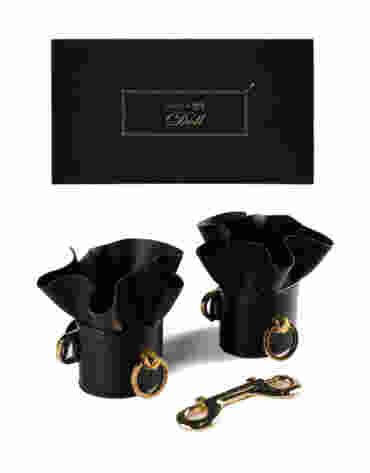 Zalo & Upko Leather Lacelike Handcuffs
