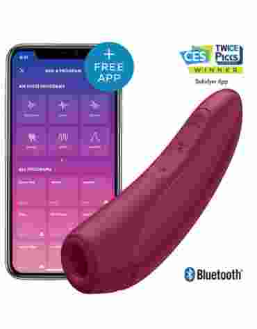 Satisfyer Curvy 1+ Rose Red incl. Bluetooth and App
