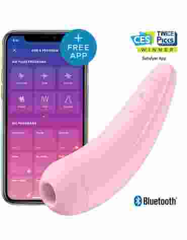 Satisfyer Curvy 2+ Pink with App incl. Bluetooth and App
