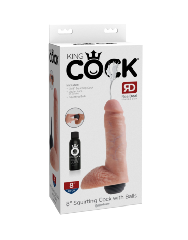 Dildo King Cock Pipedream Squirting Cock with Balls 8 Light